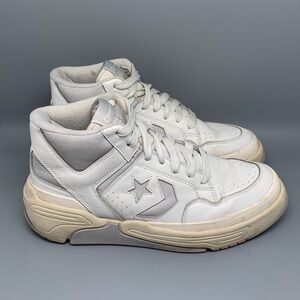 Converse Weapon CX Mid Vintage White Leather BasketballShoes 171557C Men's Sz 12